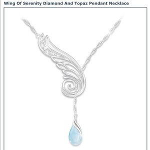 Wing Of Serenity Diamond And Topaz